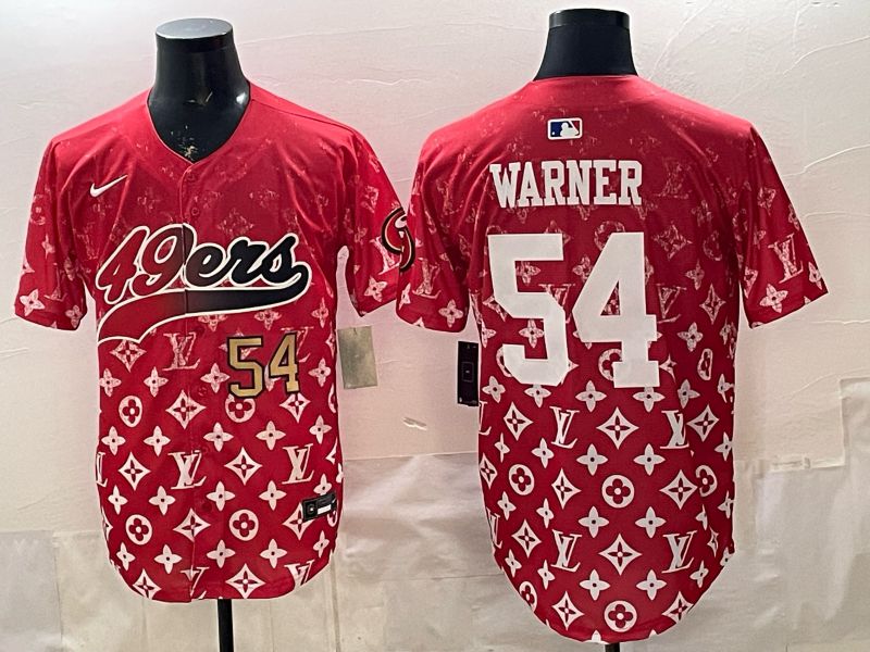 Men 2026 San Francisco 49ers #54 Warner Red Nike Limited NFL Jersey style 0014